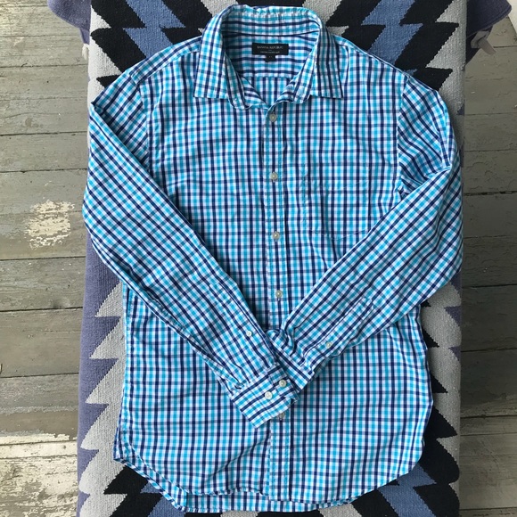 Banana Republic Other - Banana Republic - checkered blue button up Banana Republic Other - Banana Republic - checkered blue button up